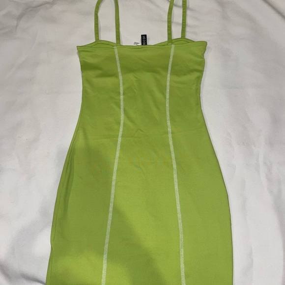 ❤️ 3 for $23 ❤️ NEON green bodycon dress - Picture 2 of 2